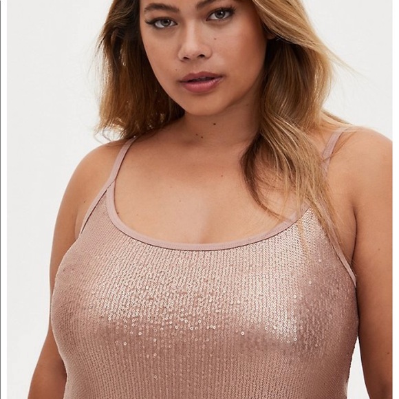 Rose gold sequin cami - Picture 4 of 9